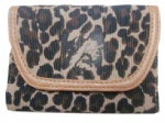 PU leather wallets, small size leopard ladies purse