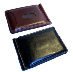 PU men's money clip with card holder
