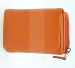 Bifold woman wallet pouch,  leather accessery
