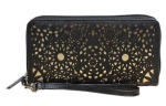 laser cutting out woman wallet made in China