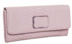 flapover snake skin wallet for woman