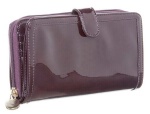 PU shiny zip cheap ladies wallet supplier in China