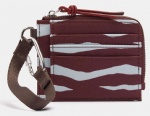 Zebra printing nylon card holder, fashion brand accessory