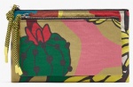Double zipper pocket multiple purse, fashion pouch bag