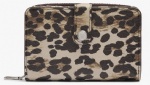 Middle size women wallet with flap, leopard print for brands, China manufacturer