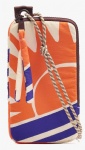 Nylon print phone holder with strap, padded, purse manufacturer