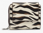 Zebra wallet with flap, fashion brand design, factory price